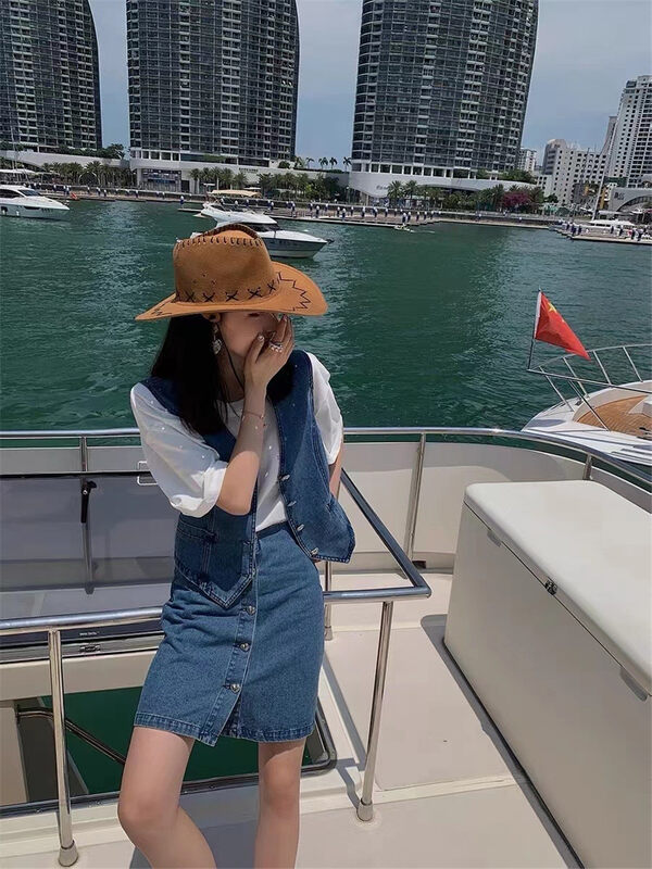 【D+（AIT.)】 Clean sleeveless fashion waistcoat 038# ozq