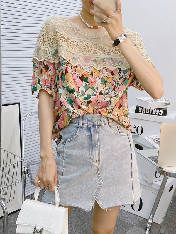 The original price is 43.99! [I-D] design sense temperament versatile shirt 6123# L