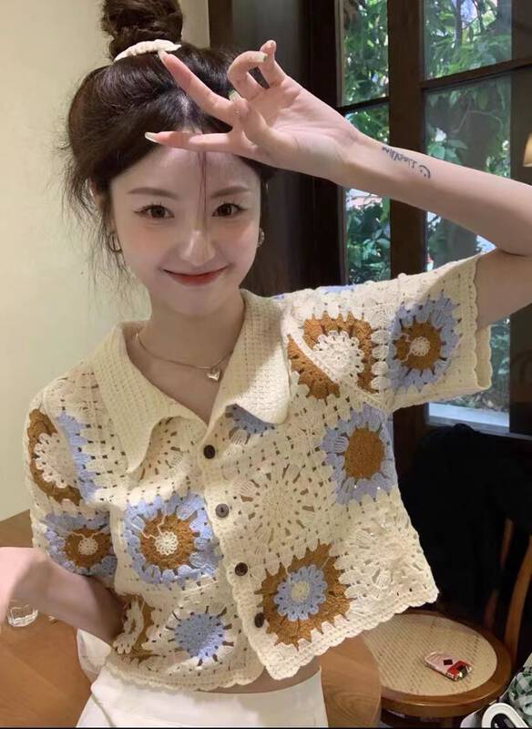 [I-D] Korean embroidered cardigan ys3001 \ll