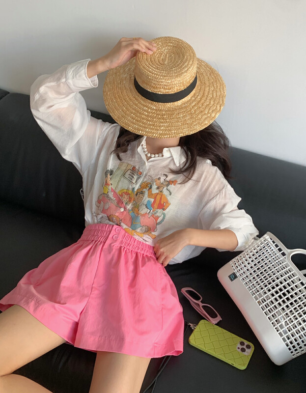 [yj.simple] versatile slim fitting denim shorts 3056# ozq