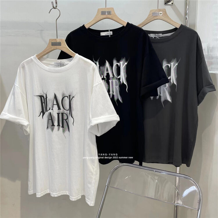[Yang Yang] trend fashion letter hip hop short sleeve T-shirt c6291# CLS