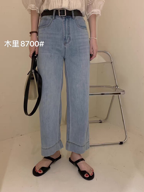 [jiajiatmmt Muli] nine point straight versatile jeans j8700# L