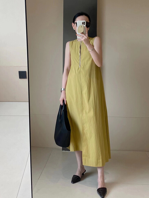 [cottoncandy] French minimalist sleeveless dress 22s633# XJ