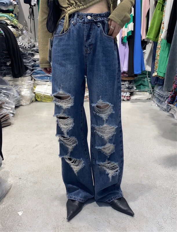 【D+（AIT.)】 Loose and worn jeans 070# ozq