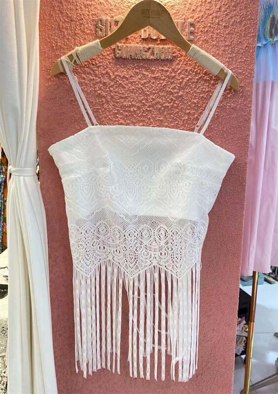 [suzybubble] fashion tassel design suspender shirt ys1-233\wpl