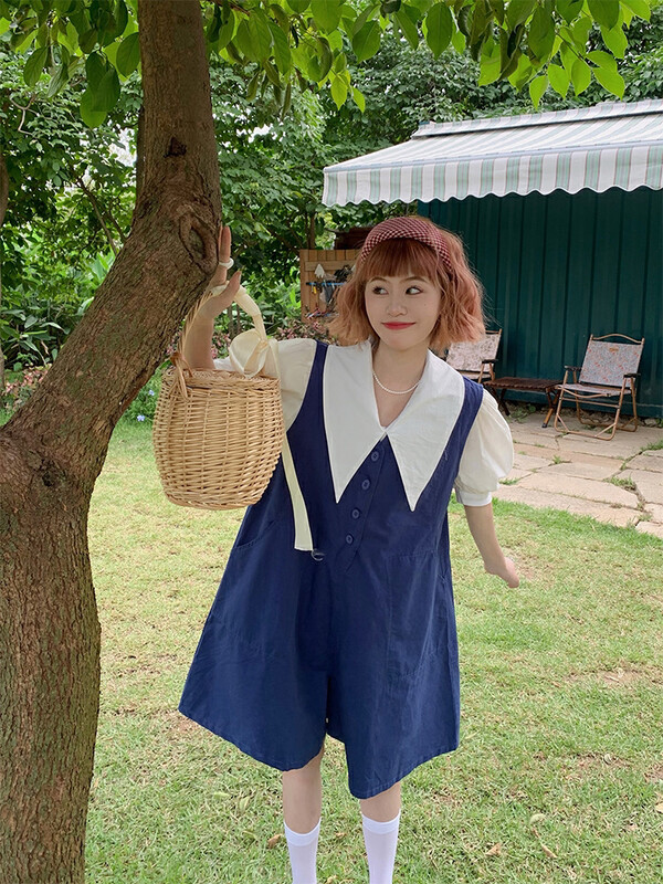 [dolly] vigorous Girl Korean bubble sleeve shirt 2123\pcz