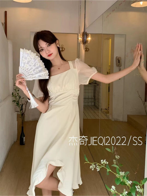 [Jieqi] square collar, ear edge design, new Chinese dress 88627# zxx