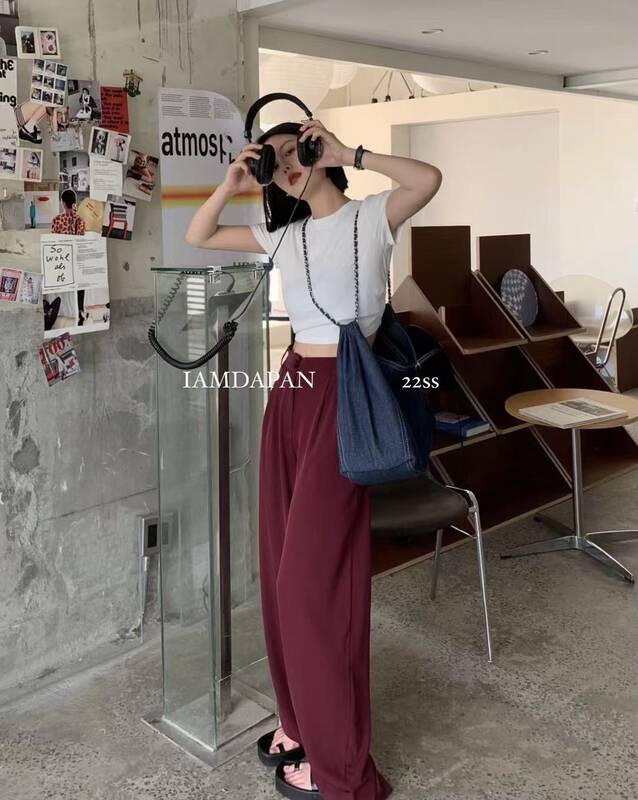 [I am Dapan] straight loose and versatile pants 7056# zxl