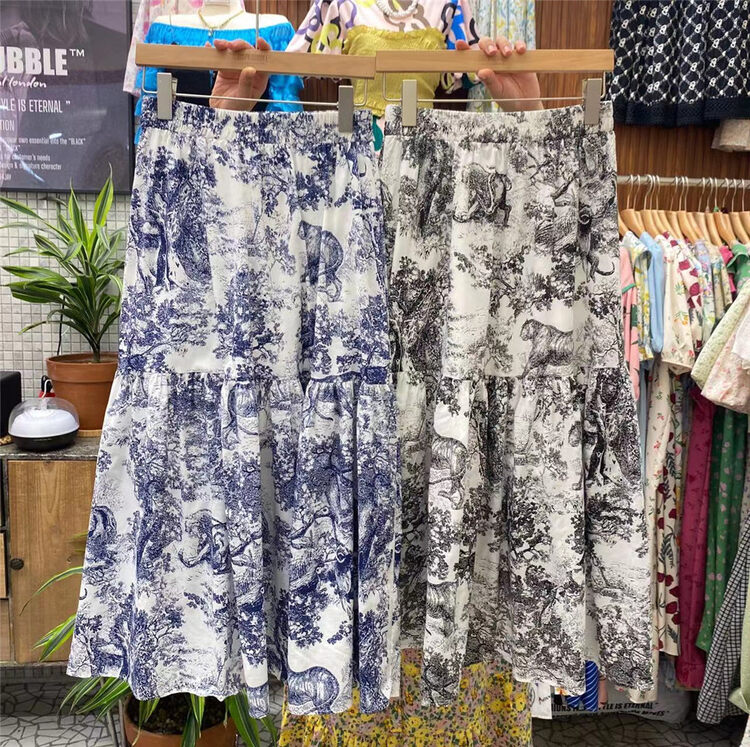 [suzybubble] floral pleated high waist skirt 8311# WPL