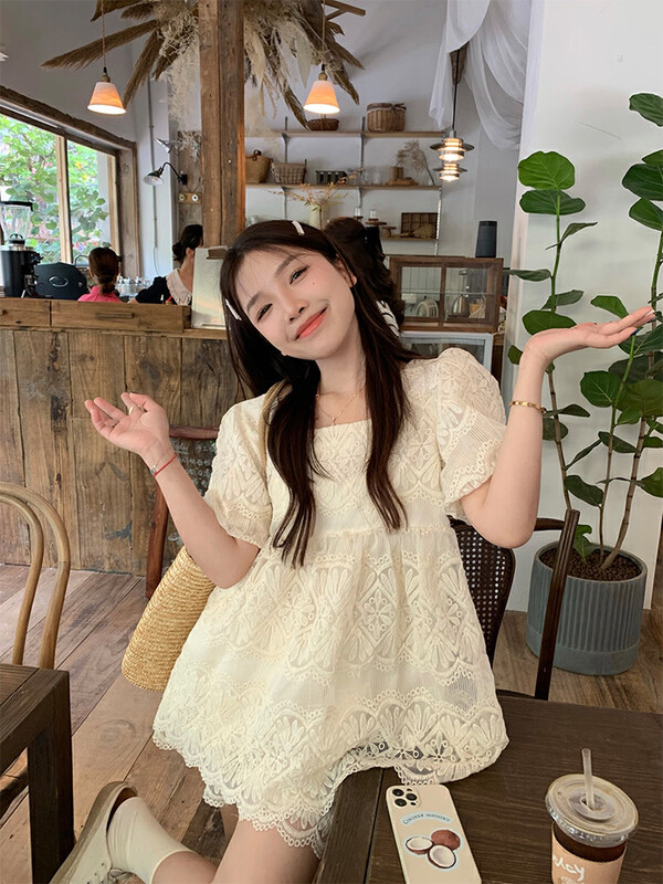 [dolly] vigorous girl heavy industry lace blouse 7710# PCZ