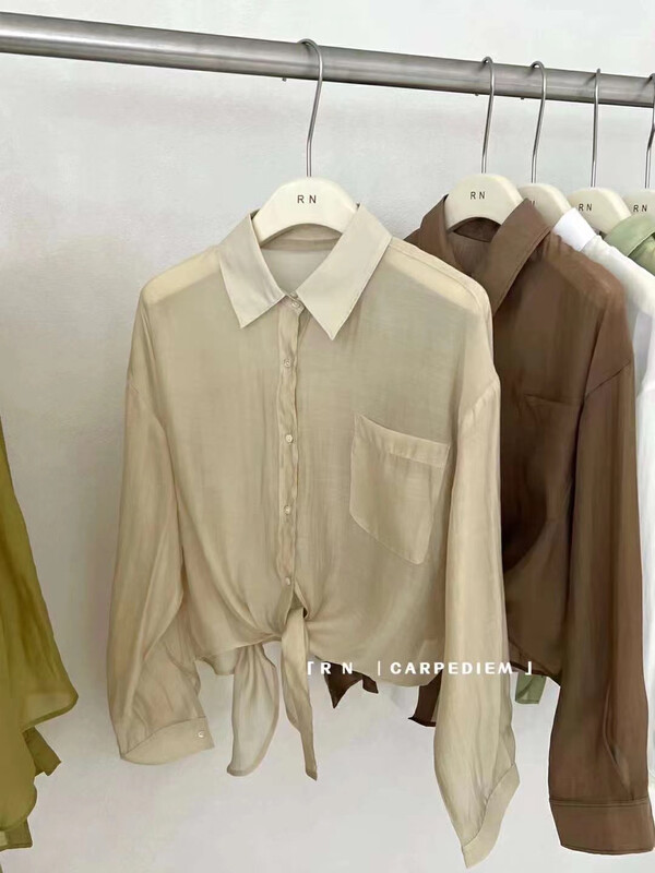 [R n] Korean loose and versatile shirt 81512# ll