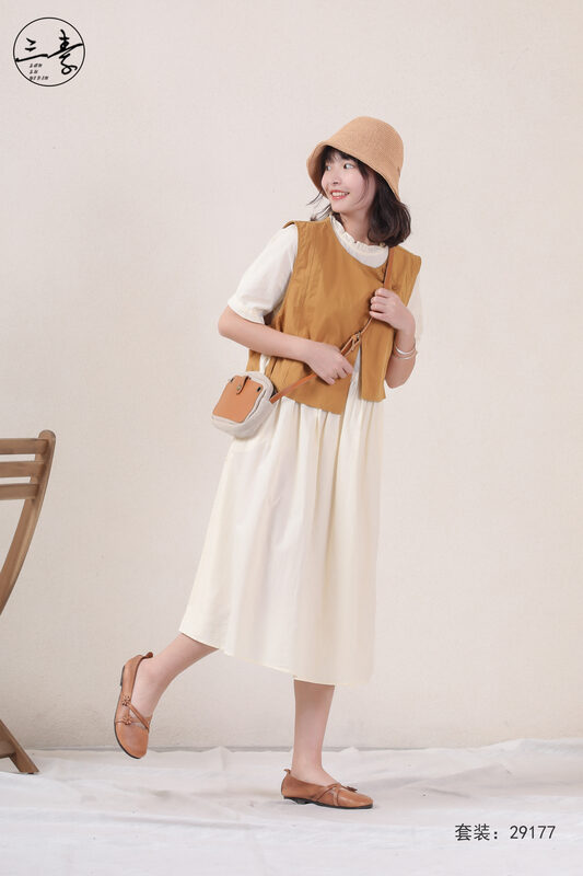 [original of three plain clothes] literary style retro suit dress suit 29177