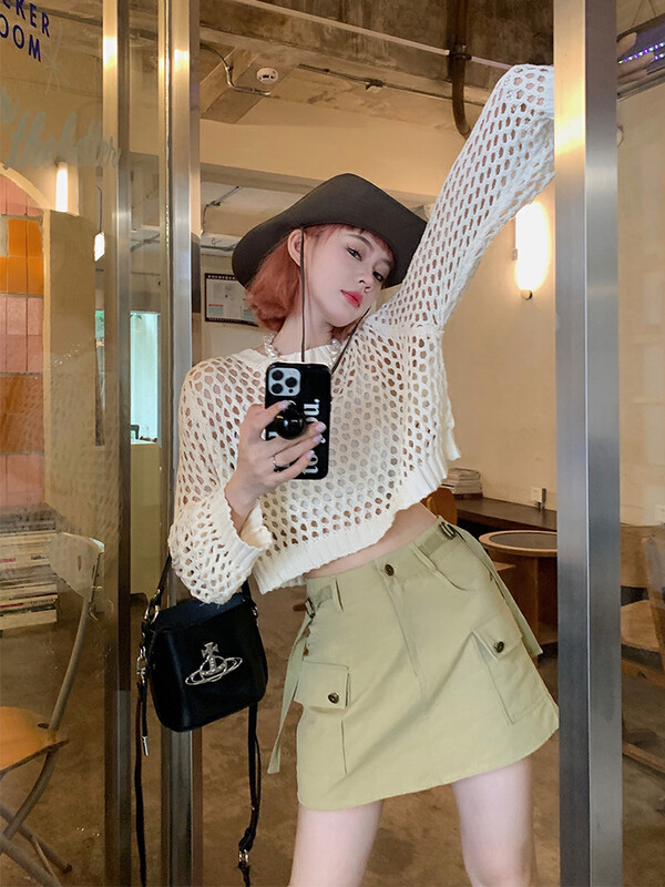 [dolly] Yuanqi tooling hollowed out sweater 2267# PCZ