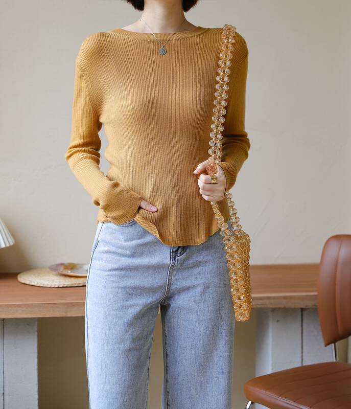 [secondtime] long sleeve basic versatile bottoming shirt 2679# XJ