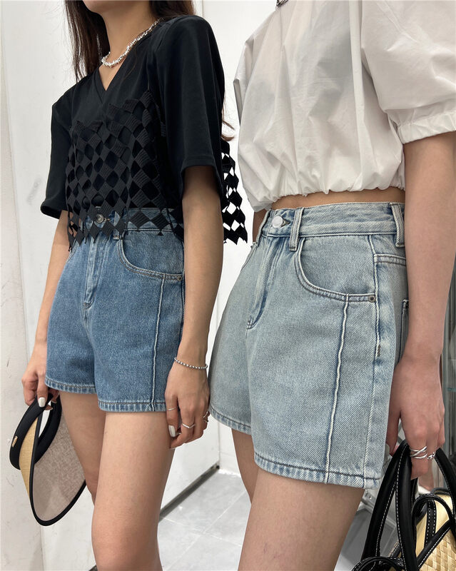 [t-platform] Korean casual slim denim shorts 8595 \cqw