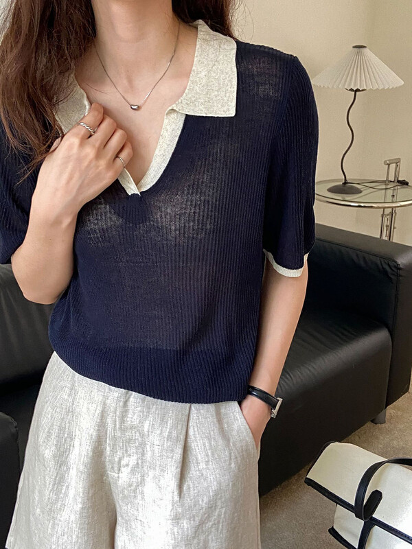[secondtime] simple casual T-shirt 5333# XJ