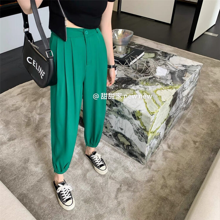 [tiantianjia] fashionable crimp loose casual pants tr939# XYY