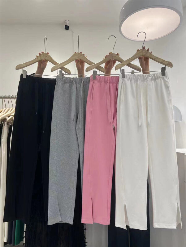 Original price 88.99! [t-platform] simple wide leg slim casual pants 2386-1 \cqw