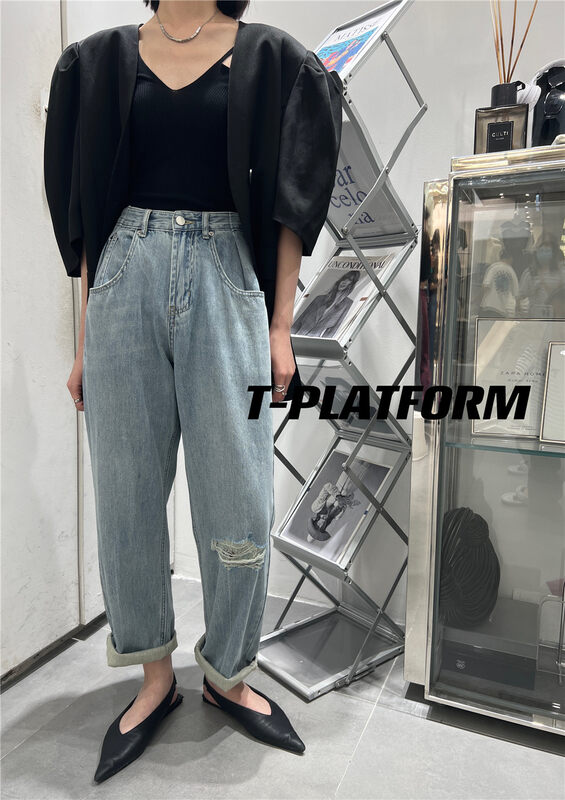[t-platform] Korean loose cut jeans 8600 \cqw