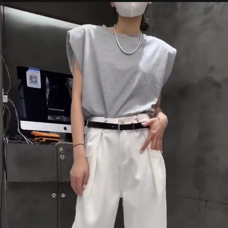 [cauliflower home] round neck sleeveless comfortable clean vest / suspender (vest only) 89186# ll