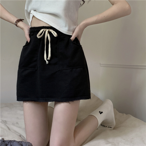 Real price summer comfortable casual sports skirt high waist slim skirt