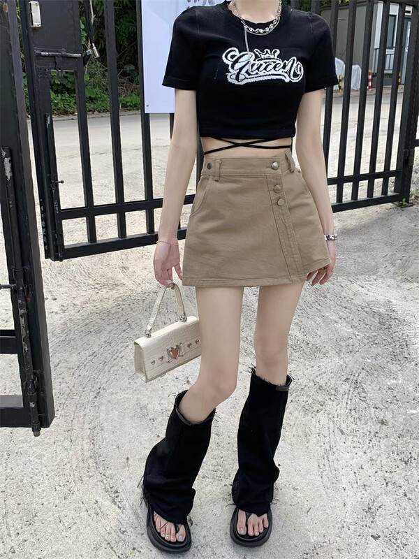 [good] Korean irregular design skirt pants 7925# JJ