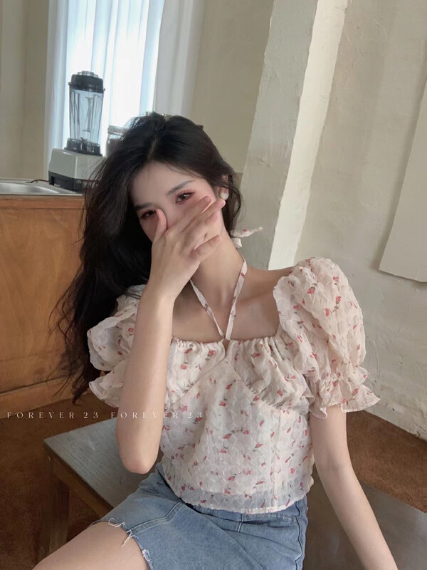[forever23] Korean floral versatile shirt 833# hjy