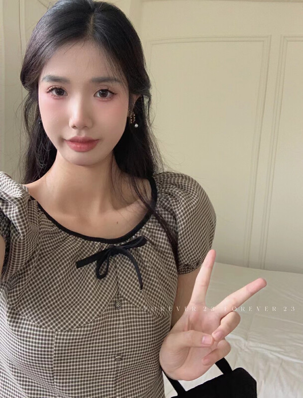 [forever23] Xiaoxiang style Zi chunyufeng small shirt a863# hjy