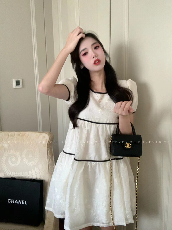 [forever23] Korean version small fragrance fashion temperament dress 831# hjy