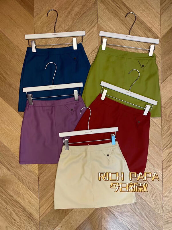 Original price 73.32! [rich Papa] simple and versatile slim skirt q070# zxx