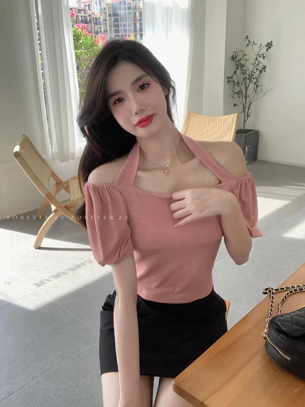 [forever23] Korean sweet desire Neck Shirt a850 \hjy