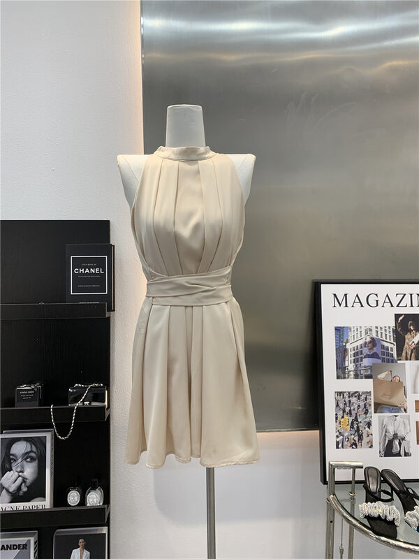 [Linna] pure desire round neck sleeveless dress 6932# JJ