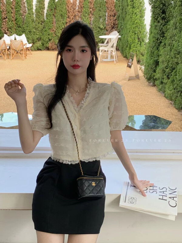 [forever23] Korean lace soft blouse 836# hjy