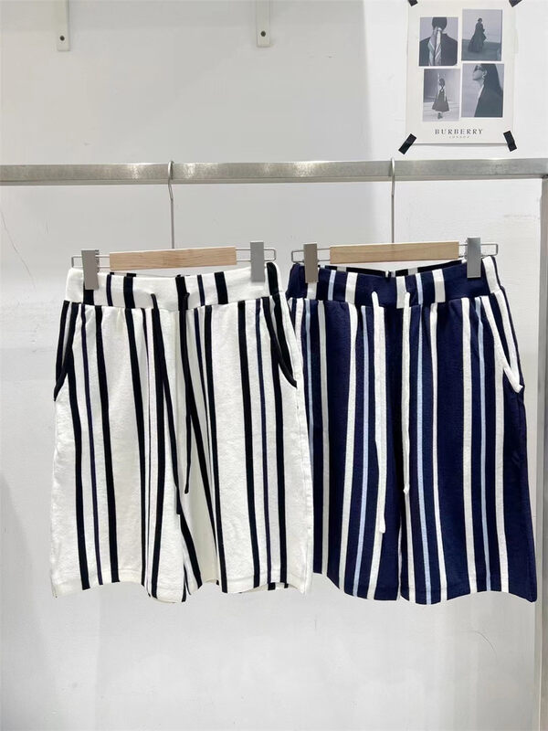 [td] striped elastic waist versatile loose casual shorts 8309\xj