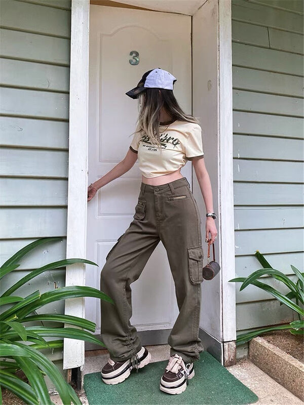 [lab eeda] fashionable thin loose solid jeans k239\ozq