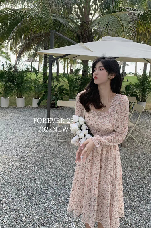 New year in early spring! [forever23] Korean little sister's floral dress (only dresses) a2003\hjy