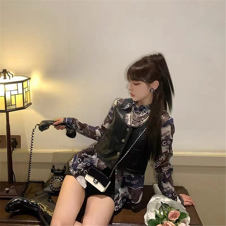 [Linna] trend stitching and button fashion suit 124708# JJ