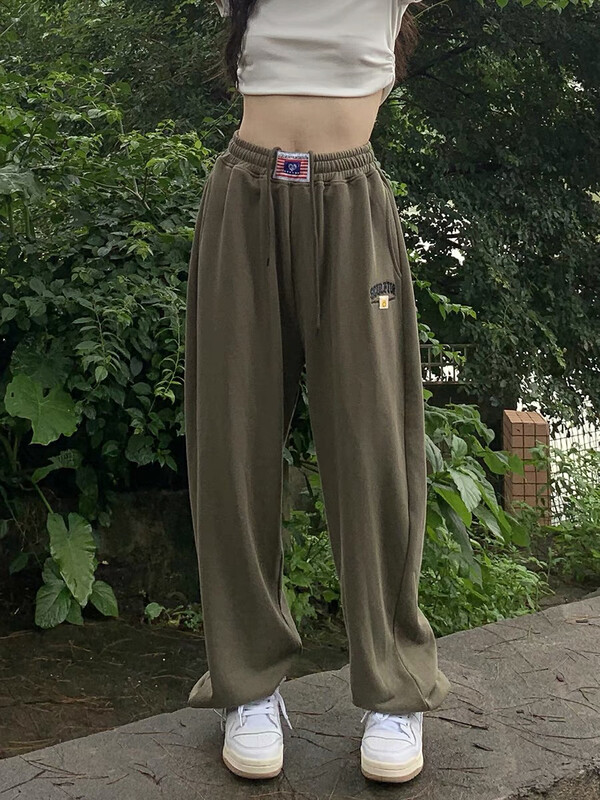 [lab eeda] drawstring legging sports loose net red casual pants 3222# ozq