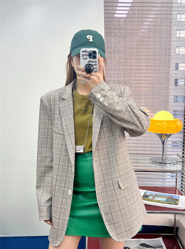 New year in early spring! [rich Papa] commuter style loose retro suit 21z006\zxx