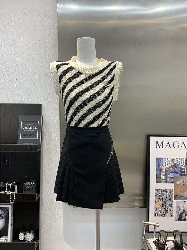 [Linna] slim solid pleated skirt 7046# JJ