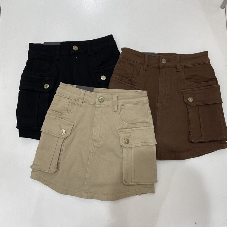 [good] Korean elastic skinny denim skirt 7919-1\jj