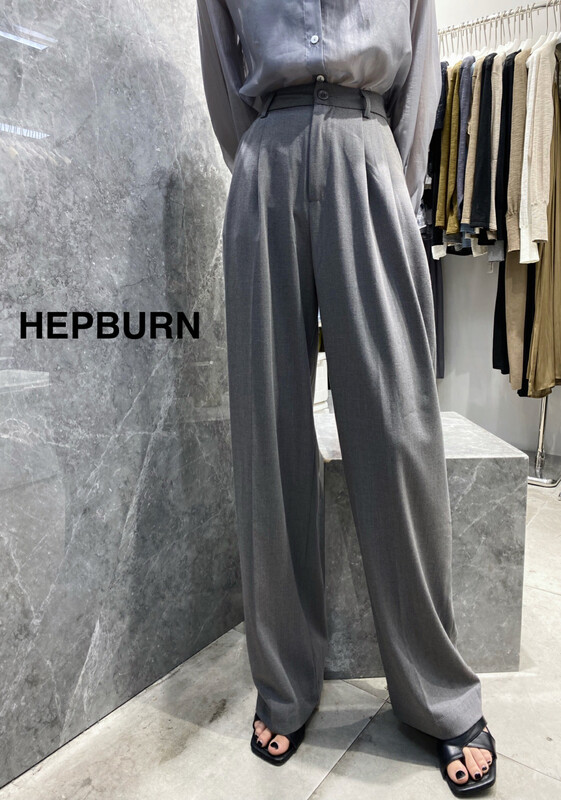 [Hepburn] straight tube loose casual pants 2588 # Fhx