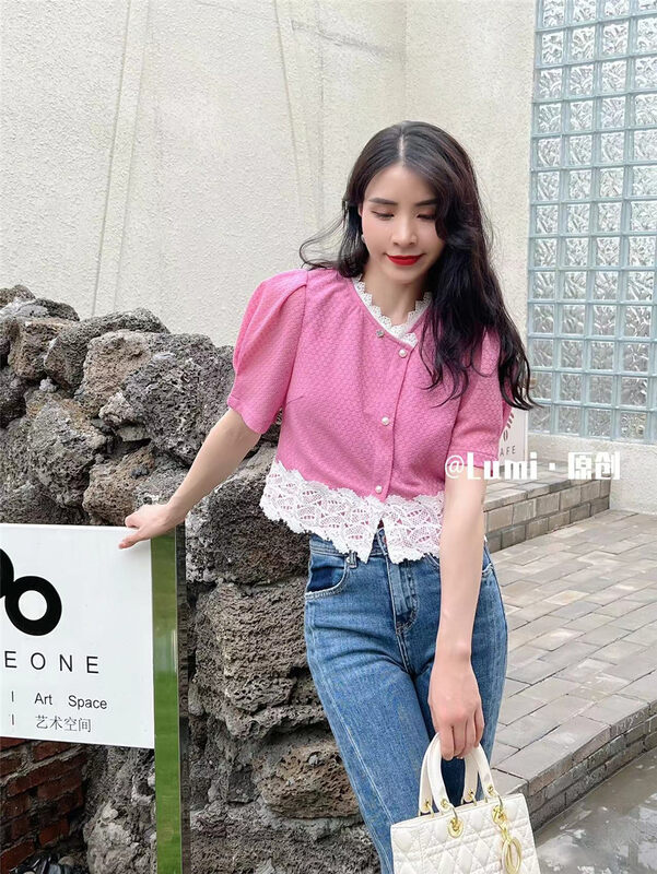 [Lumi] lady French lace temperament blouse lu85029 \ll
