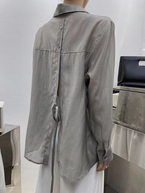 [Hepburn Hepburn] back slit design KS shirt 3905# L