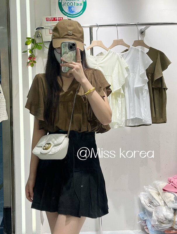 [Miss Korea] temperament aging Ruffle shirt 3360# HBx