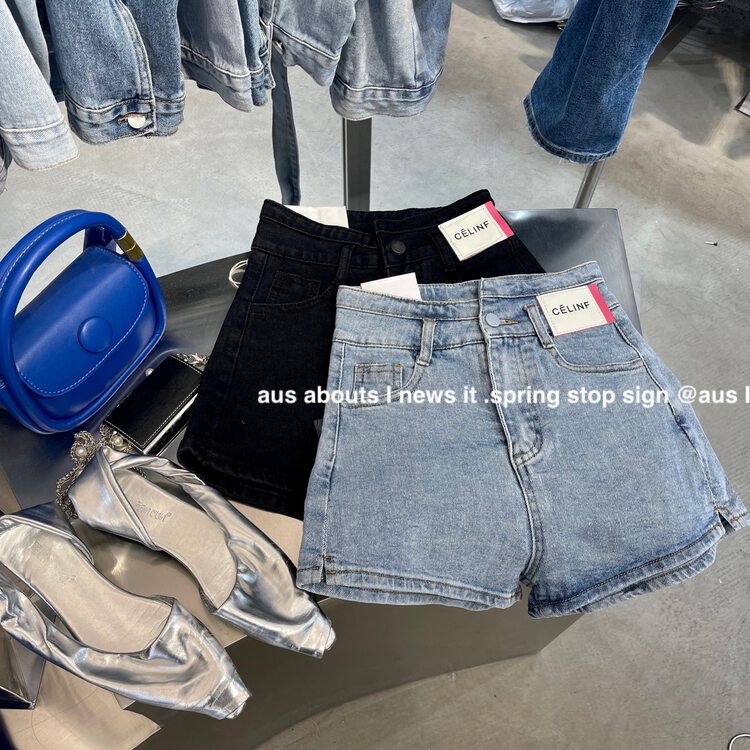 Original price 84.60! [aus] label fashion slim denim shorts ys1-6196 \lsw