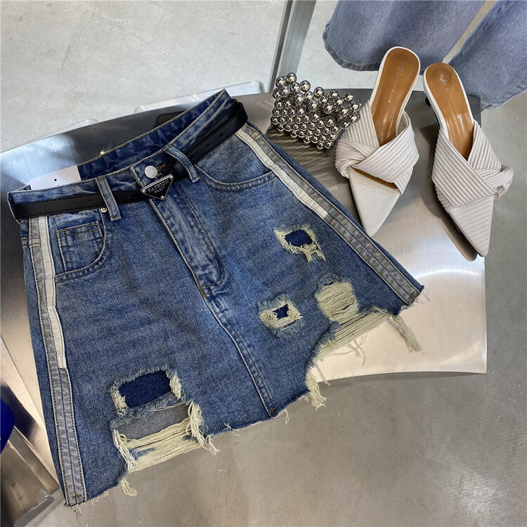 [aus] Vintage washed rough edged jeans (without belt) g663# LSW