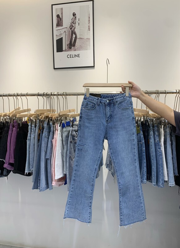 Original price 91.99! [T.H] Korean casual simple flare jeans 662988# LSW