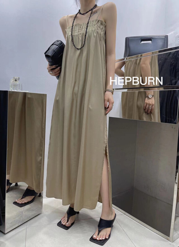 [Hepburn Hepburn] advanced pleated suspender dress 3939\fhx