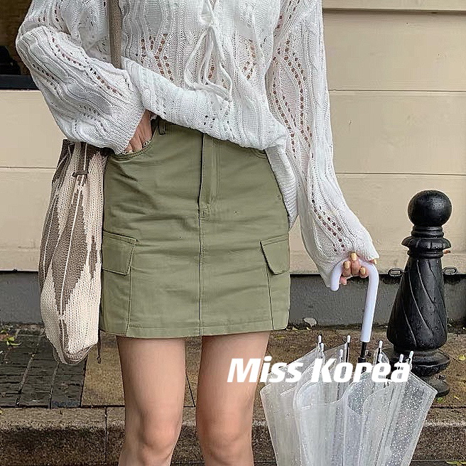 [Miss Korea] tooling A-line casual skirt 3365# HBx
